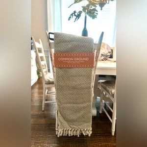NWT! GRAY-Oversized 100% Cotton Throw Blankets